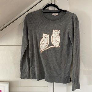 Loft outlet owl sweater